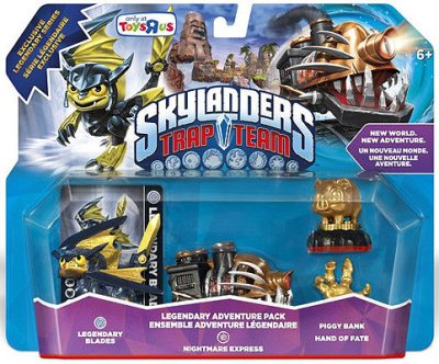 Skylanders: Trap Team (Legendary Adventure Pack) Nightmare Express + Legendary Blades + Piggy Bank + Legendary Hand of Fate