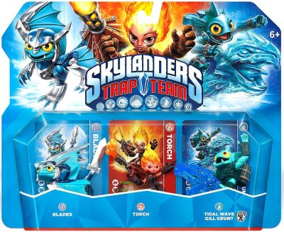 Skylanders: Trap Team (Triple Pack) Blades S1 + Torch S1 + Tidal Wave Gill Grunt S4