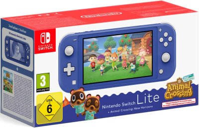 Nintendo Switch Lite (bleu) + Animal Crossing: New Horizons