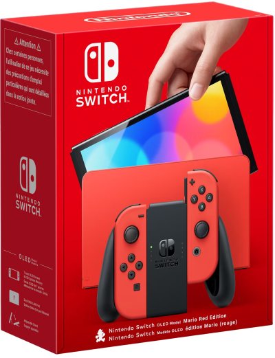 Nintendo Switch – Modèle OLED édition Mario (rouge)