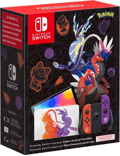 Nintendo Switch – Modèle OLED Édition Pokémon Écarlate & Violet