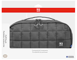 Pochette rembourrée (noire) pour Nintendo Switch 2