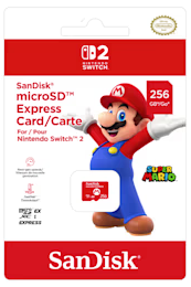 Carte microSD Express SanDisk 256 Go pour Nintendo Switch 2