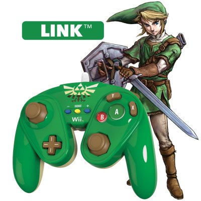 Wii U Wired Fight Pad Manette filaire de combat - Link (PDP)