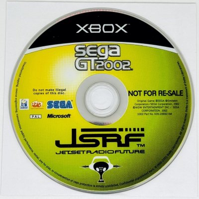 SEGA GT 2002 & Jet Set Radio Future (Disque + Notice double)