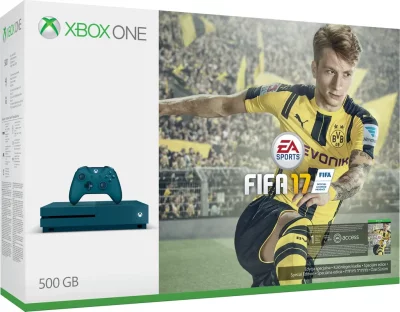 Xbox One S 500Gb Spécial Edition Bleue + FIFA 17 (Code)