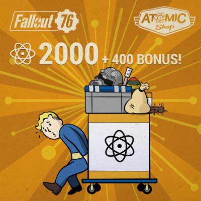 Fallout 76: 2000 (+400 Bonus) Atoms (DLC)