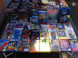 Combien valent 66 jeux retro en boite...