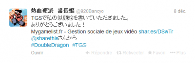 Kishimoto San tweete Mygamelist.fr !!!