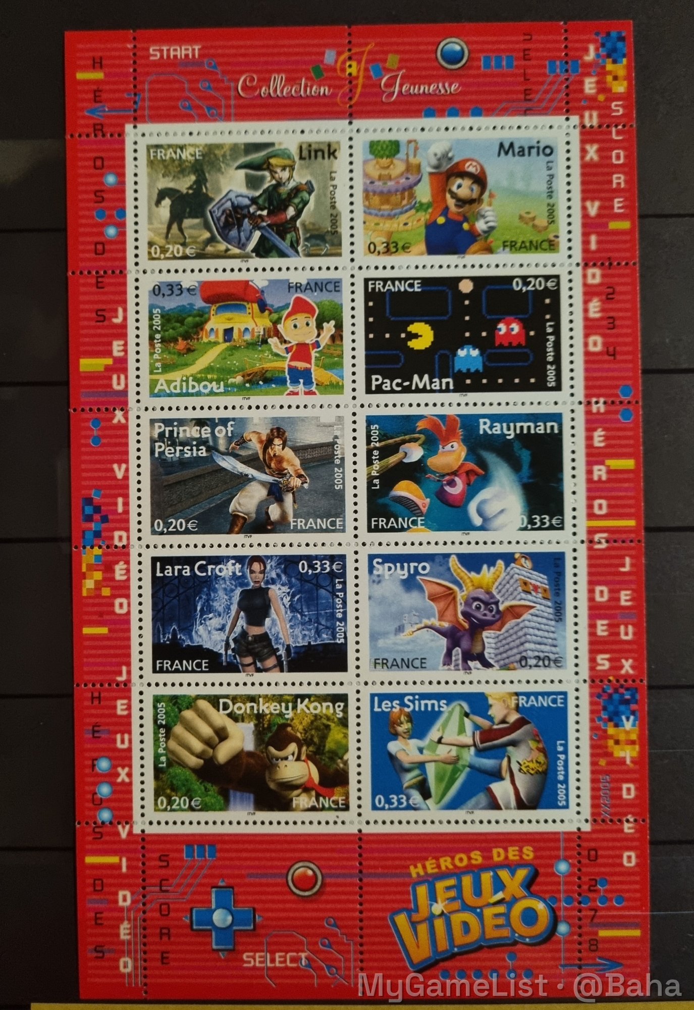 Aller pour @Eternal 😅 (t'aura ton Zelda et Mario🤓) Les bons vieux timbres ! Celui-là c'est un spécial jeux video bien sur^^ Sortie en 2005.