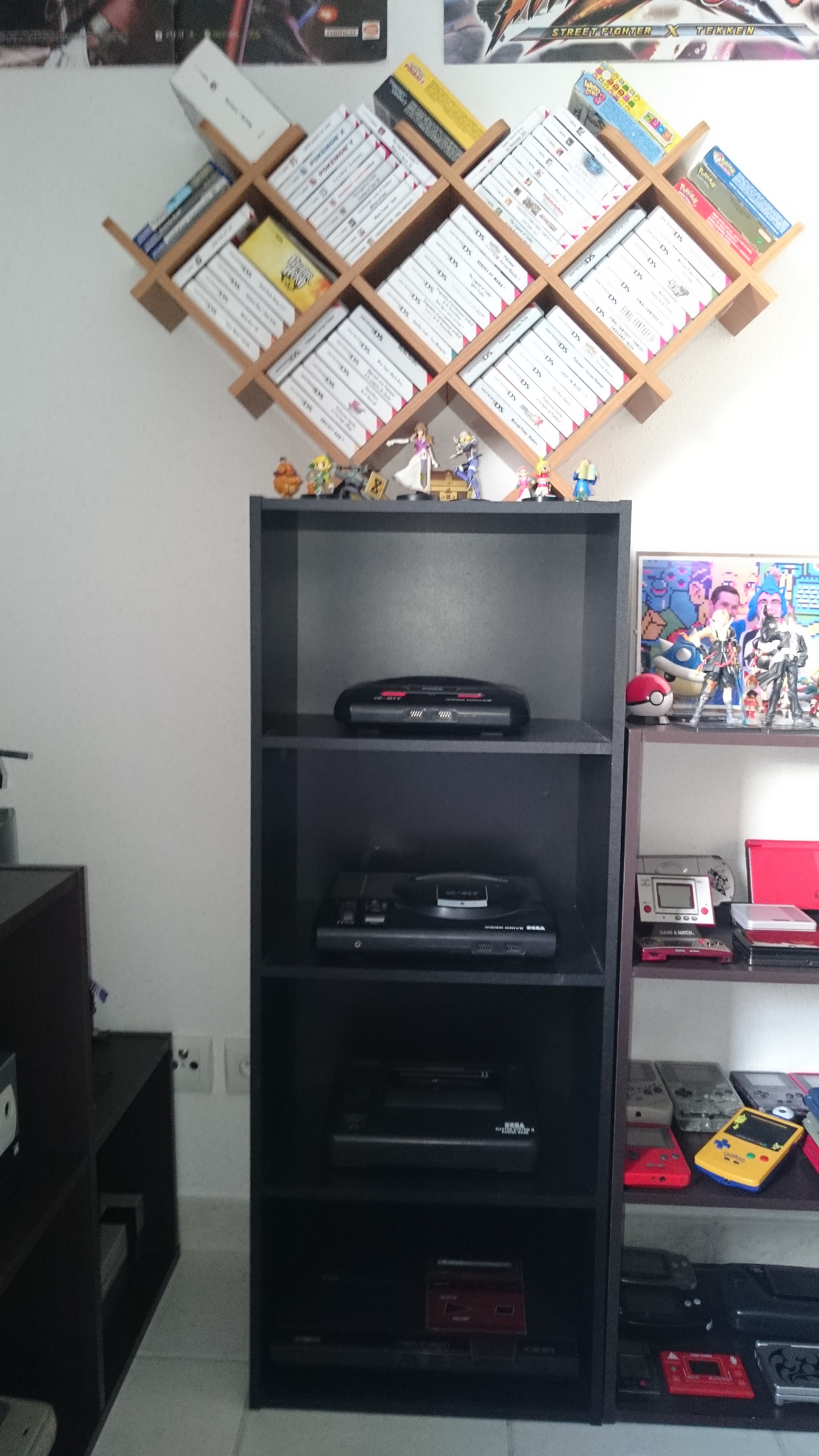 Les jeux GB, GBC, DS, 3DS, PS Vita et mes Mega Drive 2, Mega Drive, Master Sytem 2 et Master System.