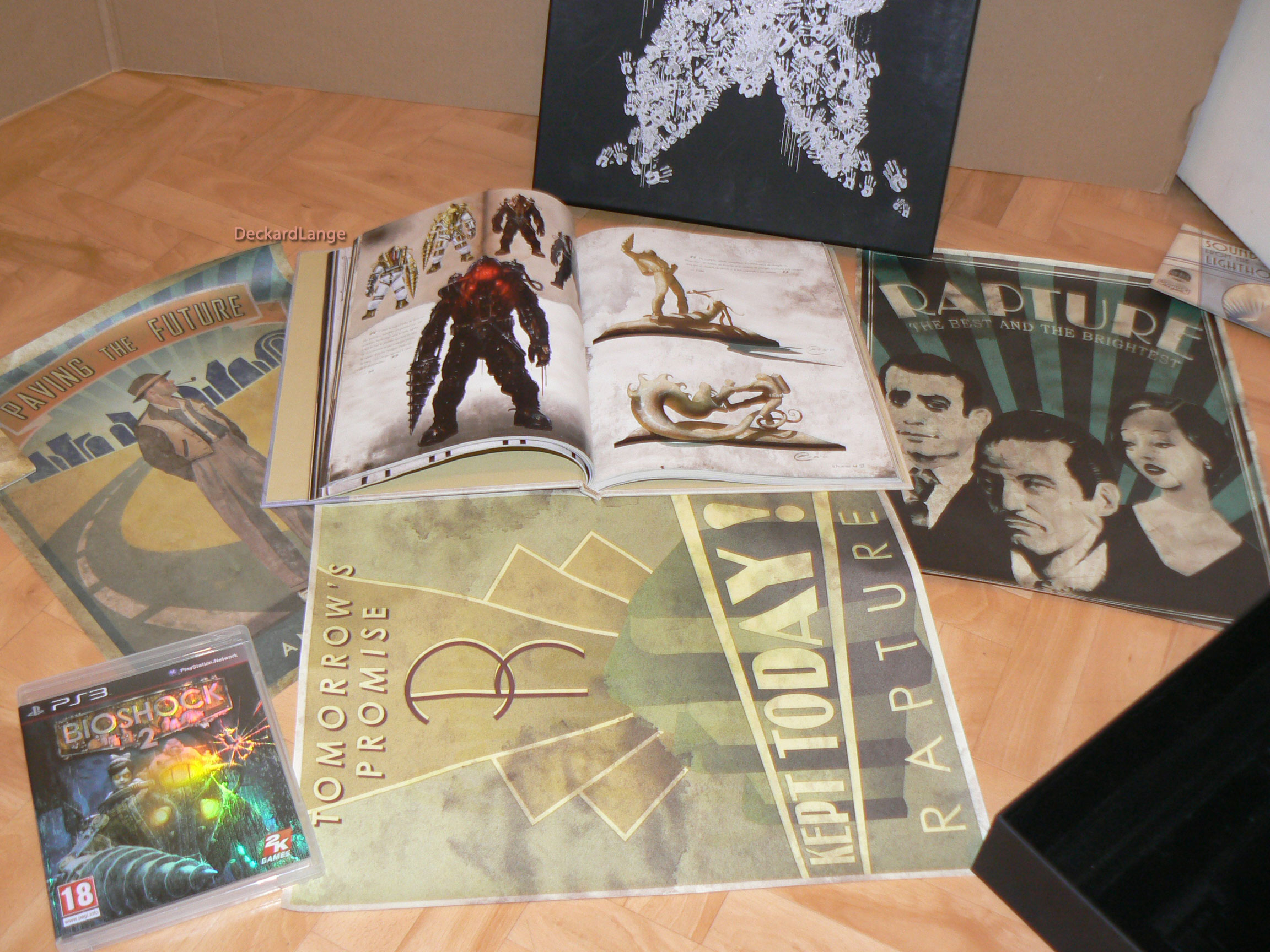 Affiches et Book du Bioshock 2 collector\'s edition ps3