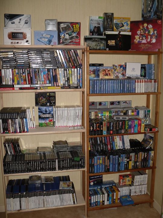 Peu de place donc certains jeux sont sur deux rangés comme pour la ps1