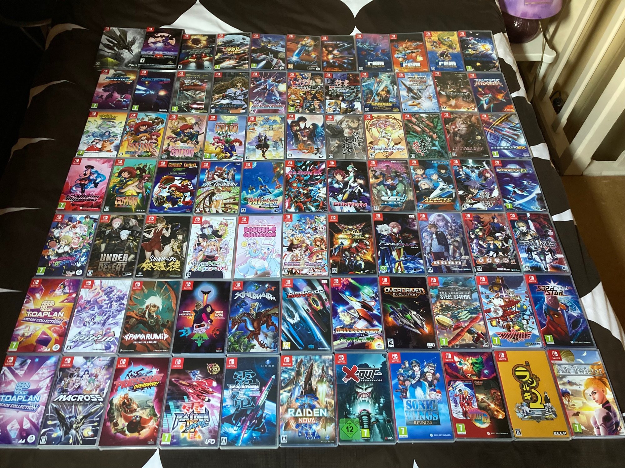 On évoque souvent la PC Engine comme reine des shoots. Parfois la Saturn également. Mais la Switch en compte désormais beaucoup, avec quelques exclusivités comme Drainus ou Gunvein, :)