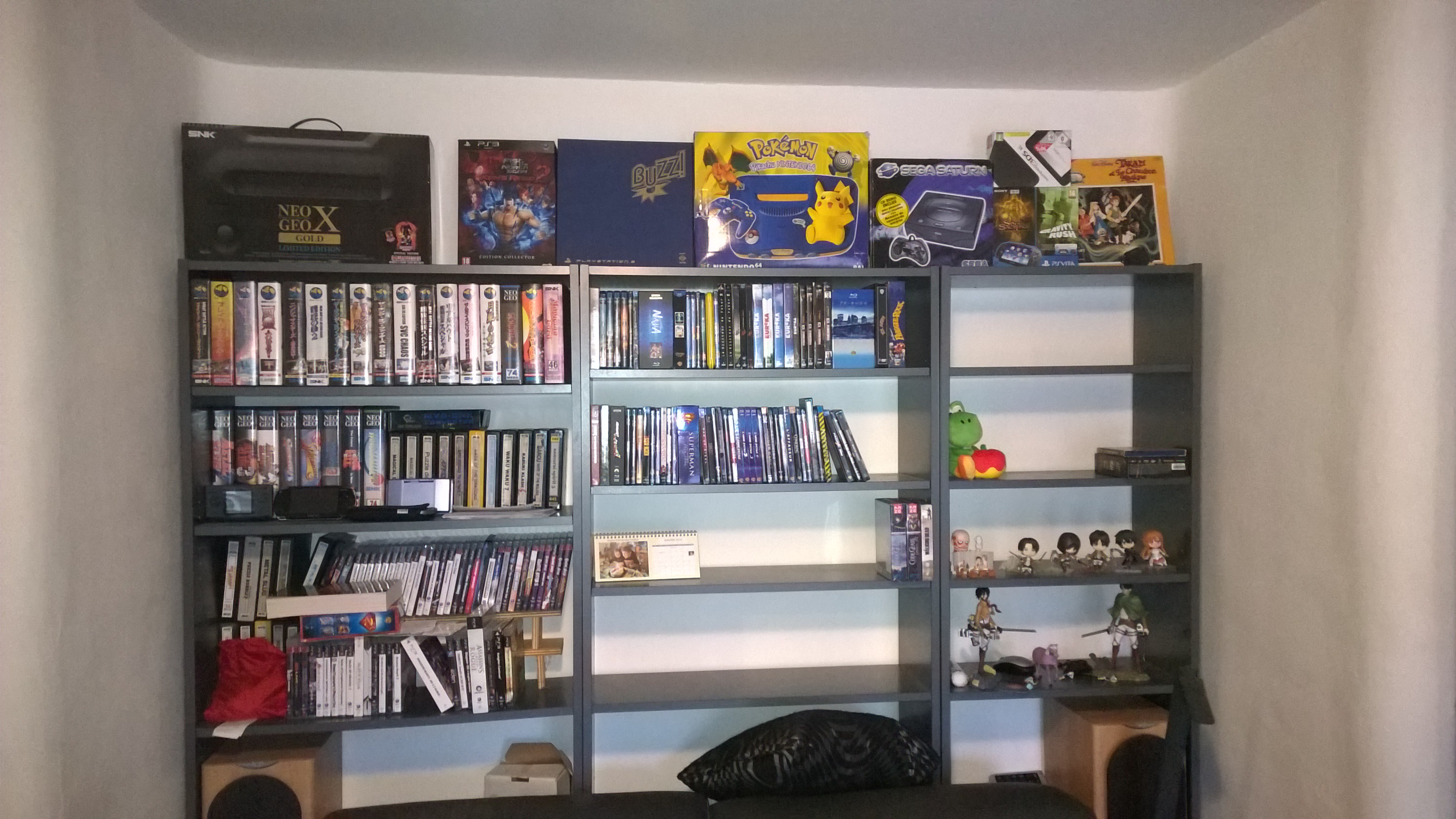 Le restes des jeux que j\'ai gardé chez moi