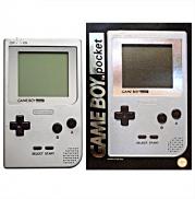 Game Boy Pocket Silver Argent (contour écran argent sans LED)