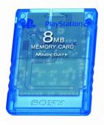 SONY PS2 Memory Card 8Mb bleue transparente