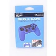 PS4 Skin & Caps bleu (Subsonic)