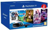 PS VR - Mega Pack (Casque + Camera v2 + Astro Bot: Rescue Mission + Everybody's Golf VR + Moss + Blood & Truth + PS VR Worlds)