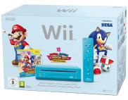 Nintendo Wii Bleue + Mario & Sonic aux Jeux Olympiques de Londres 2012