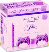 PS2 Slim Pink (PStwo Rose) - Pack 2 manettes + carte mémoire 8 Mo + Sac de Transport