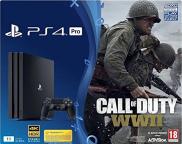 PS4 Pro 1To - Pack Call of Duty: WWII (Jet Black)