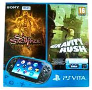 PS Vita Wi-Fi Noir - Pack Soul Sacrifice + Gravity Rush + carte mémoire 4 Go