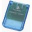 SONY PS1 Memory Card bleue transparente